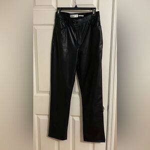 Abercrombie High Waisted Leather Pants
